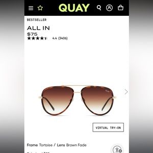 ALL IN MINI turquoise/lens brown fade